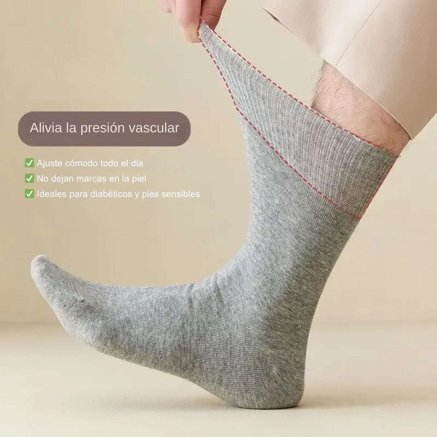 3x1 Medias sin Costura para Diabéticos | 3 Pares al precio de 1.