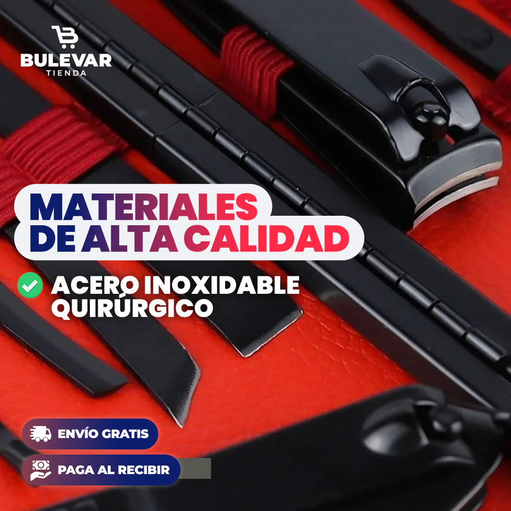 2x1 SET DE CORTAUÑAS ALTA GAMA PARA MANICURA Y PEDICURA