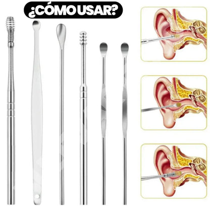 2x1 KIT PROFESIONAL X6 LIMPIA OÍDOS
