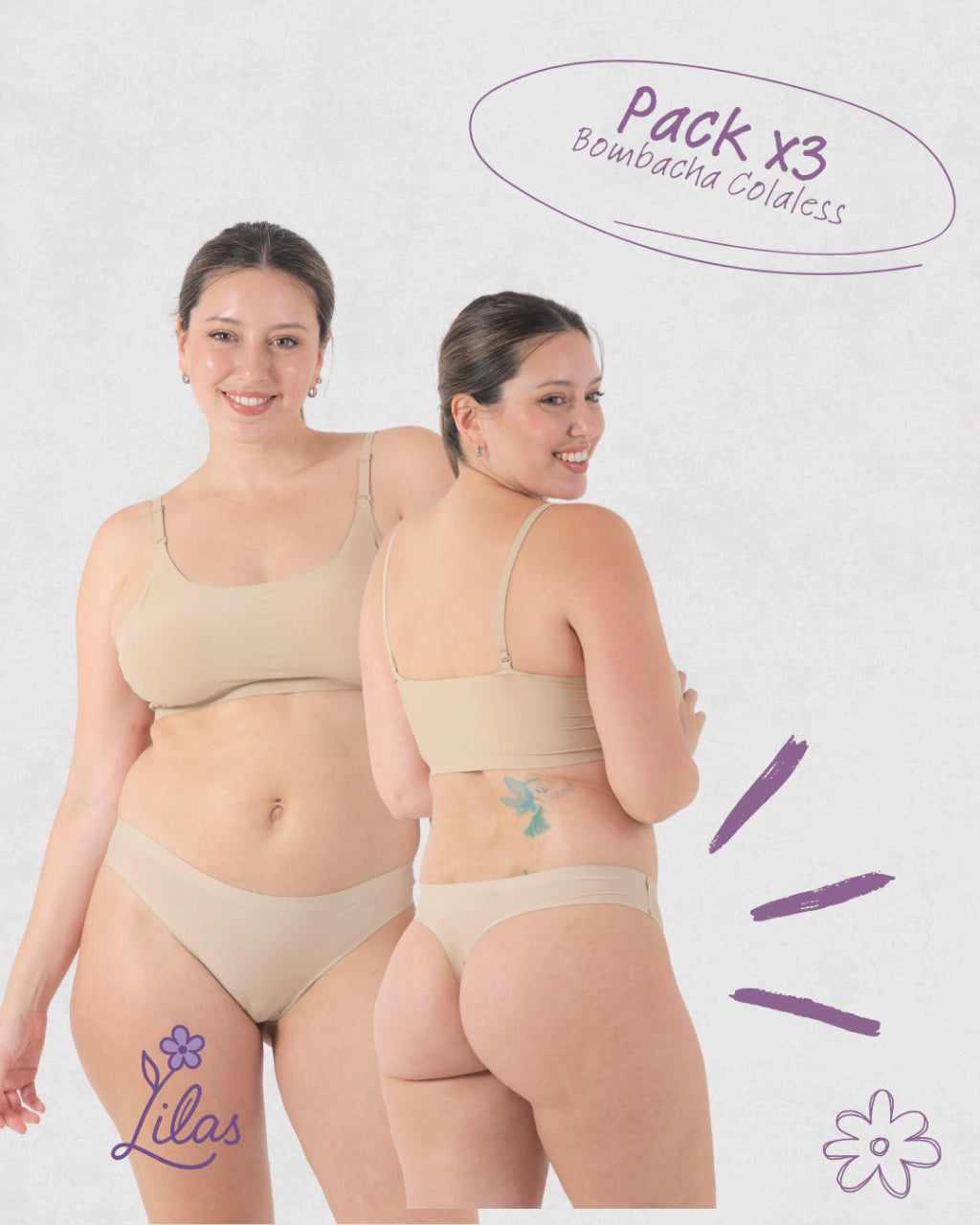 PACK x 3 - LESS sin Costura | Segunda Piel