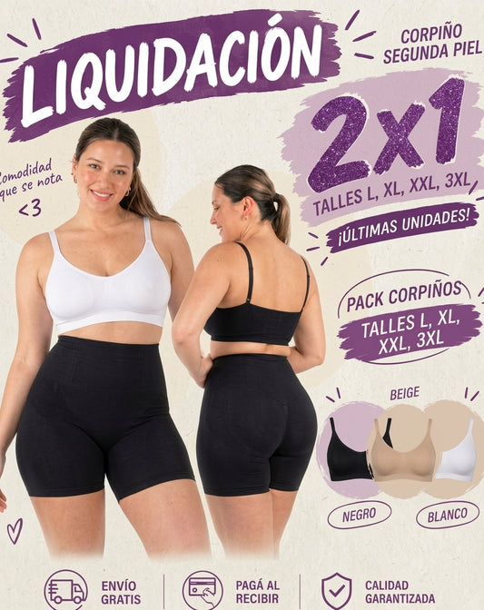2x1 Corpiños Segunda Piel | Liquidación talles grandes!