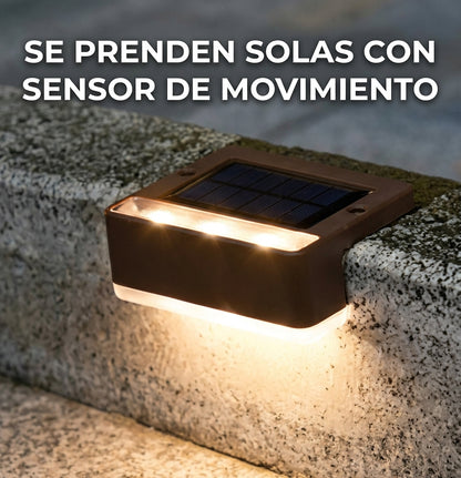 8x2 Luces Solares Premium para Escaleras