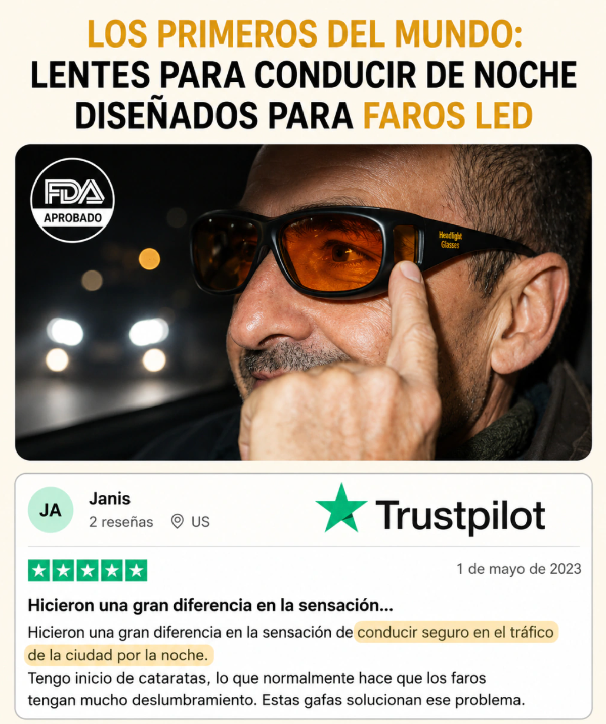 2x1 Lentes Anti Encandilamiento | Oferta 2 Lentes al precio de 1