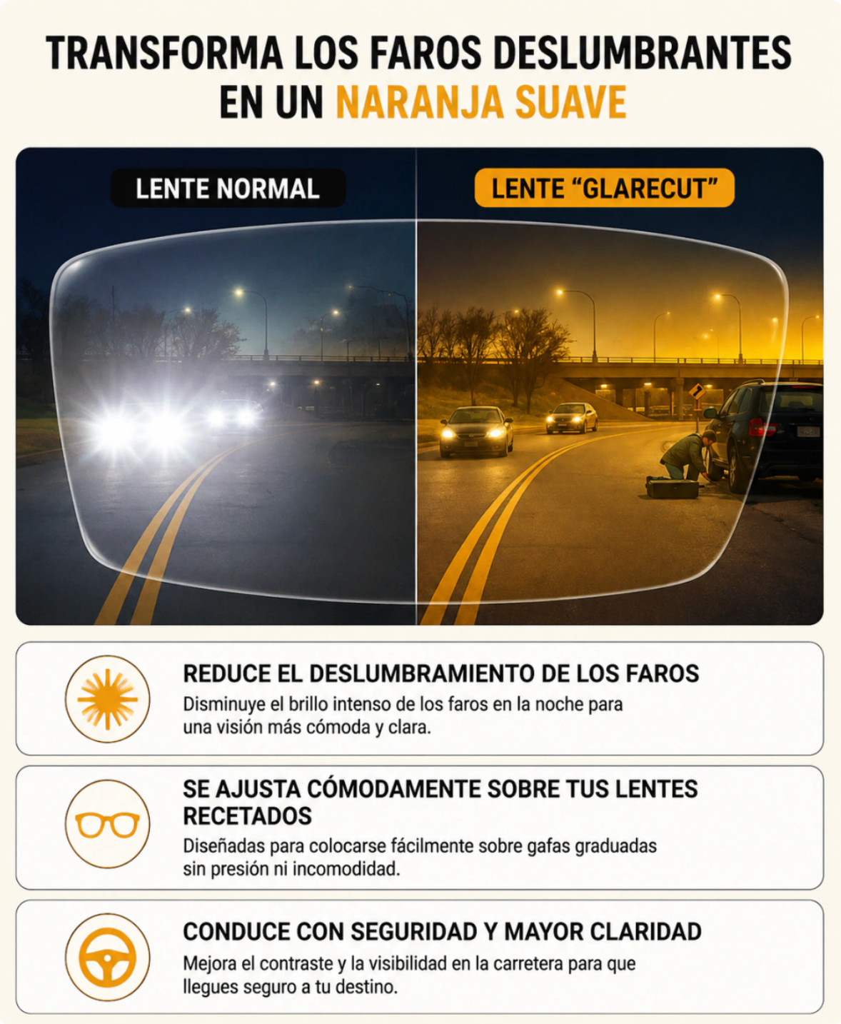 2x1 Lentes Anti Encandilamiento | Oferta 2 Lentes al precio de 1