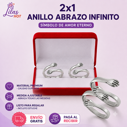 2x1 Anillo Abrazo Infinito | Liquidación 50%OFF