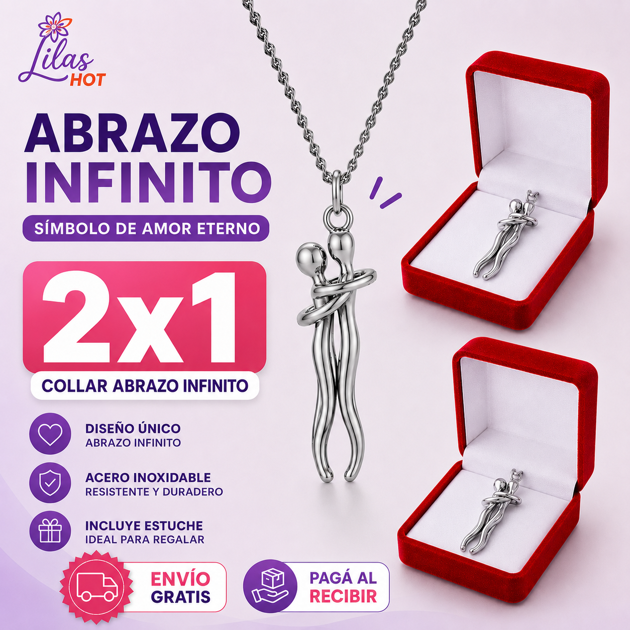 2x1 Collar Abrazo Infinito | Liquidación 50%OFF