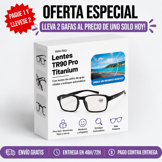 2x1 Lentes TR90 Multifocales | Oferta 2 Lentes al precio de 1